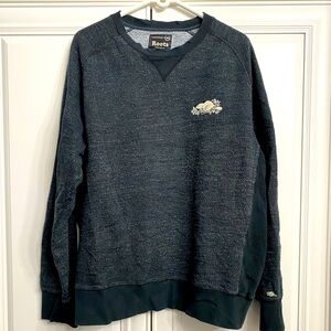 Roots Men’s XL Salt & Pepper Sweatshirt Sweater Shirt Top Leisure